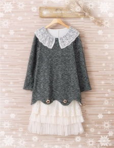 毛織超短裙長袖連衣裙