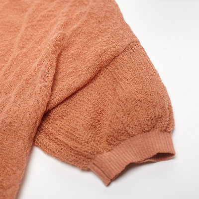 犁人坊2017秋夏季新款時尚休閑文藝氣質圓領肌理個性下擺毛織上衣 - 360購物