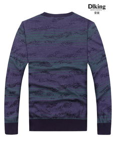 帝牌男裝 春秋品牌男裝 圓領男士長袖毛織t恤衫 610602