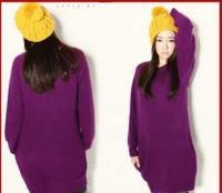 秋冬時尚新寵 韓國SZ魅力簡約風粗針長款毛織衫